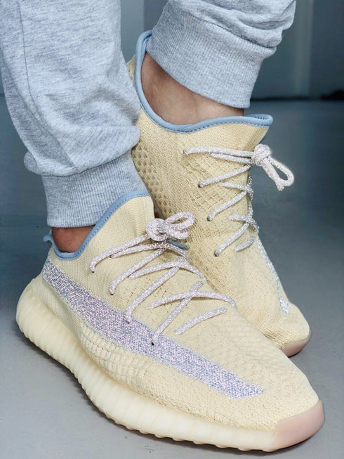 Yeezy Laces 3M Reflective Rope Laces V2 - Linen Cream Laces for Yeezy Boost 350 V2 Linen